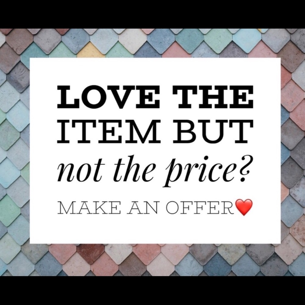 Make a reasonable offer! 💜